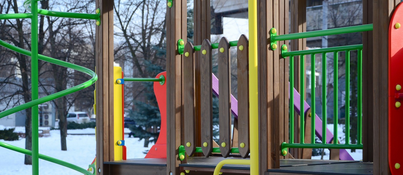 playground during winter